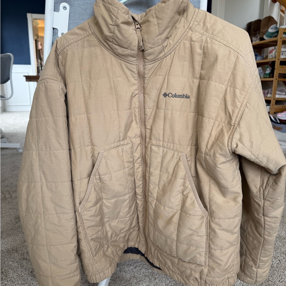 Columbia Tan Quilted Jacket